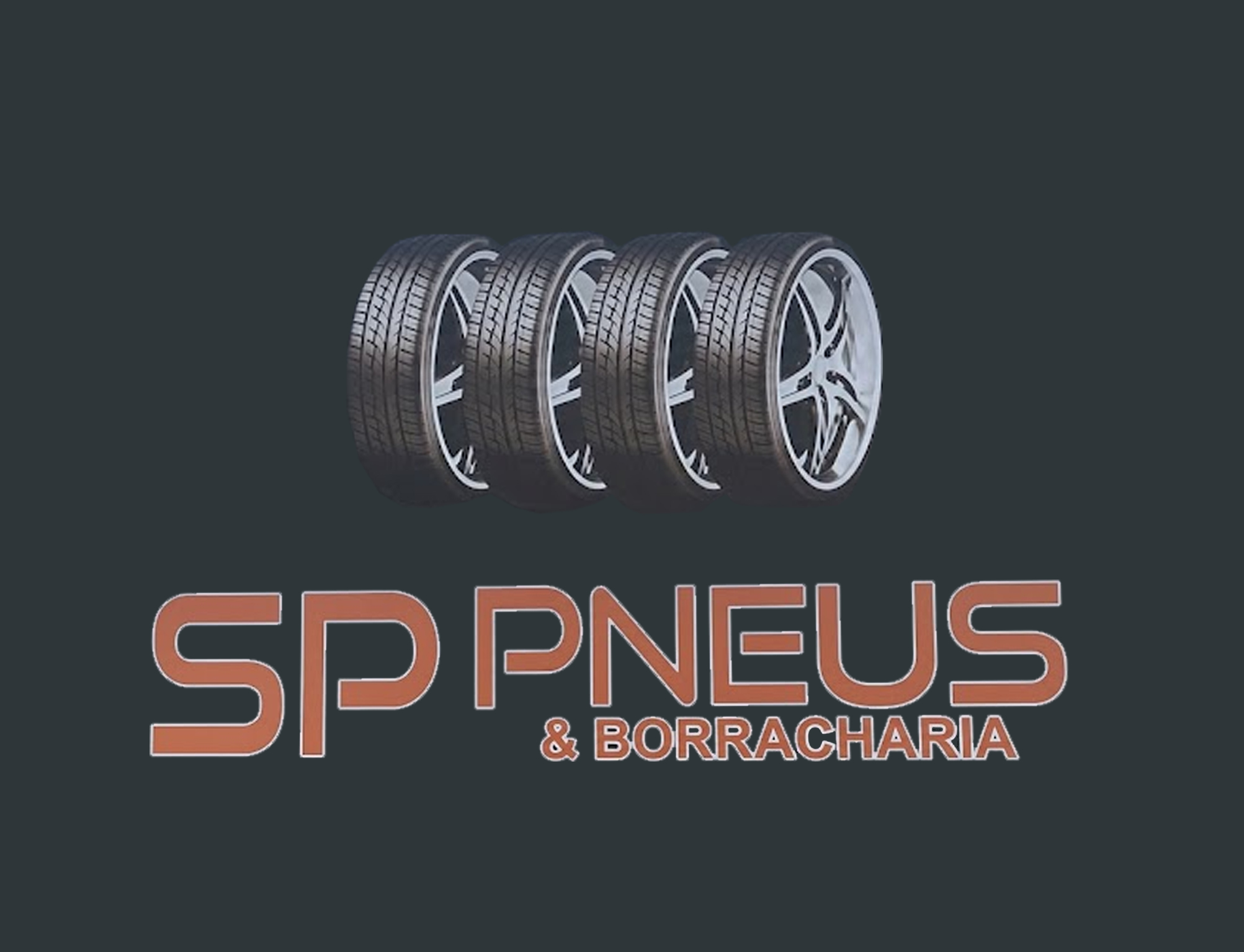 Pneus empilhados em estoque